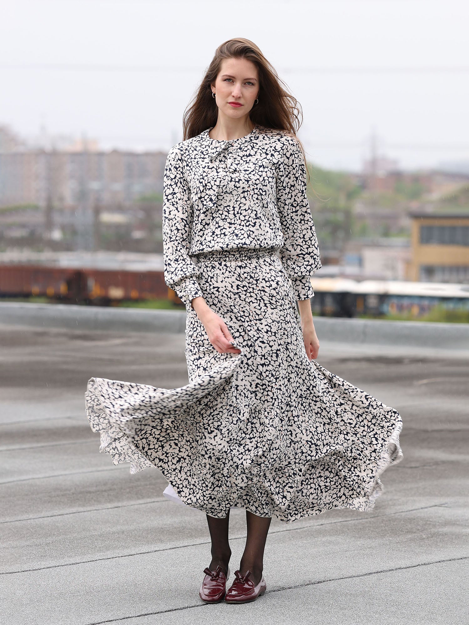 Pinto Printed Front Tie Top - Tops