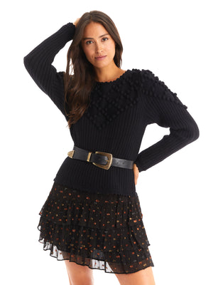 Allison Pom Pullover Sweater - Sweater