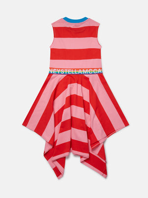 Stella McCartney Striped Dress With Stella Logo Tape - Dresses