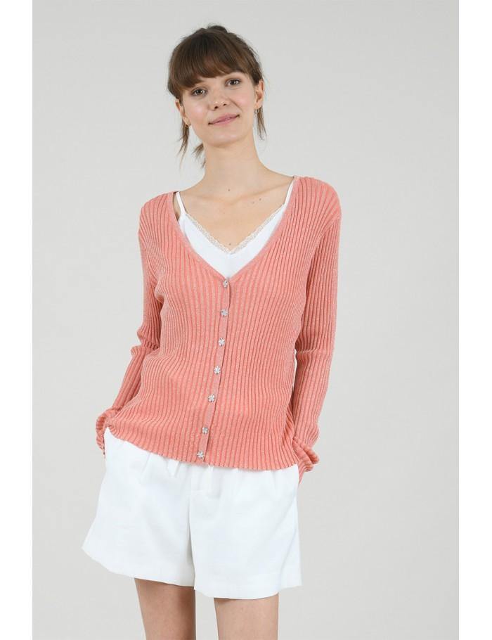 Molly Bracken Lurex Cardigan - PinkOrchidFashion