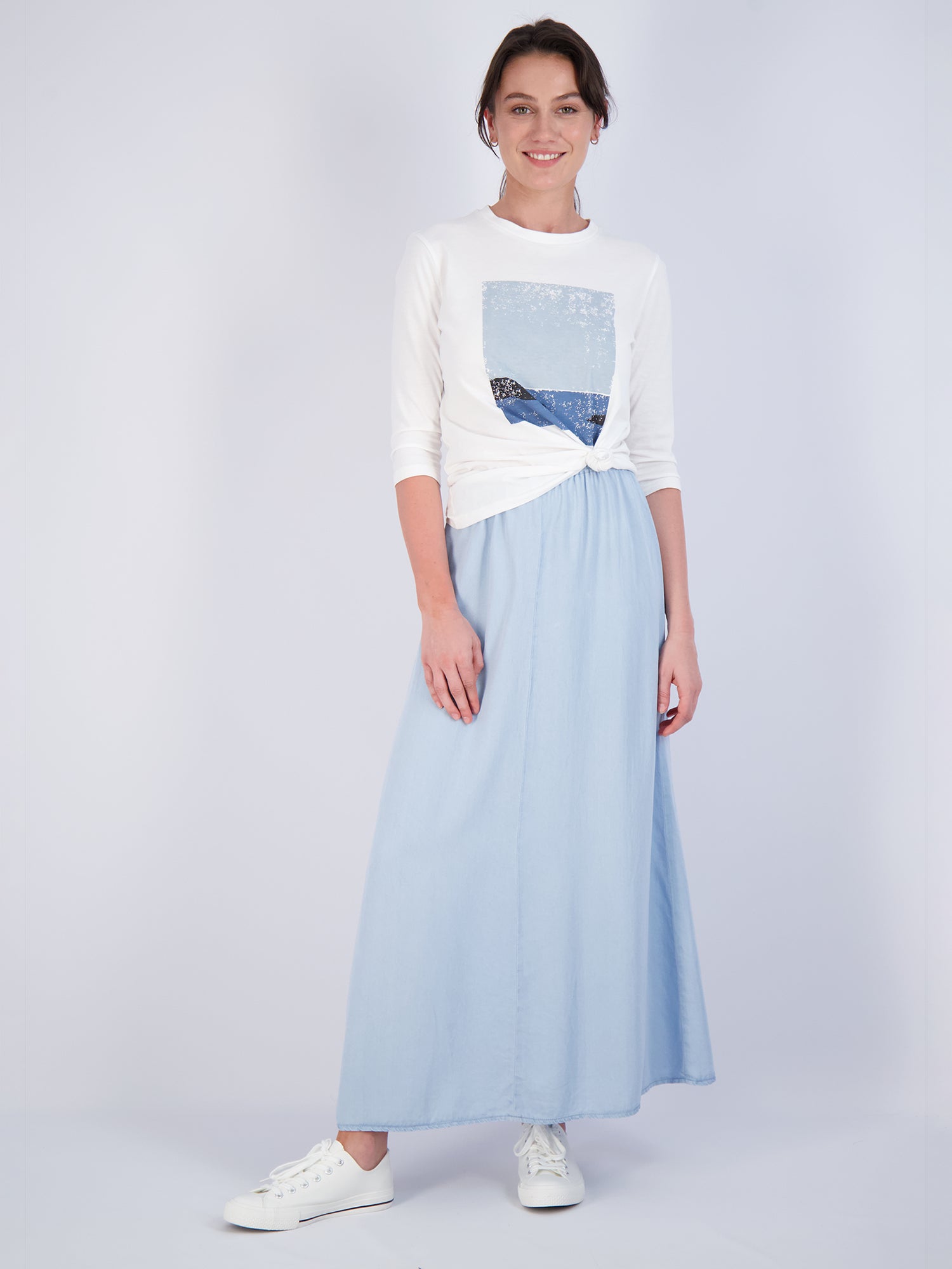 Pashmina Lyocell Slip Skirt - Skirts