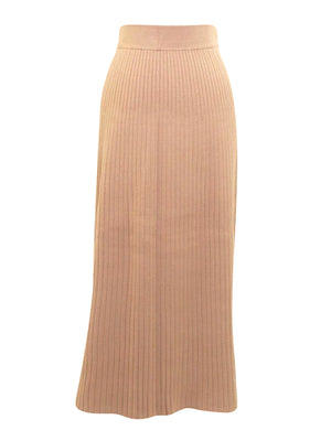 DOT Knit Ribbed A-line Skirt Dot