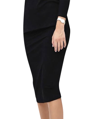 Daniella Faye Ribbed Pencil Skirt - Skirts