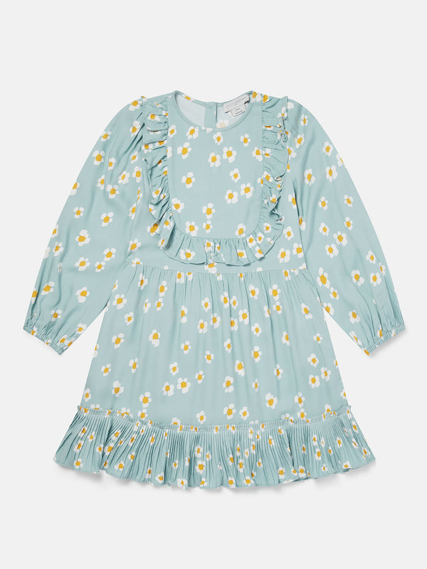 Stella McCartney Daisy Print Frill Twill Dress - Dresses