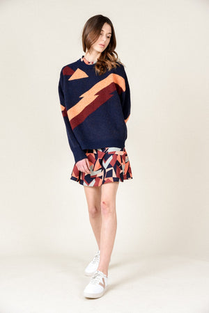 Lili Sidonio Lightning Print Sweater - Tops