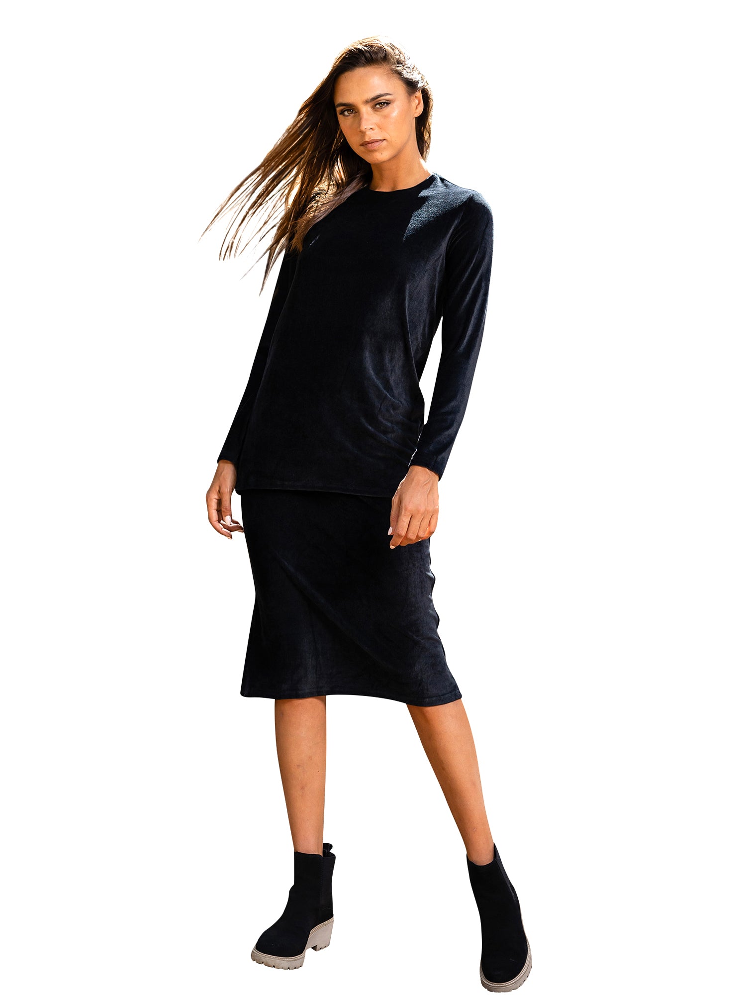 Daniella Faye Velour Sport Skirt - Skirts