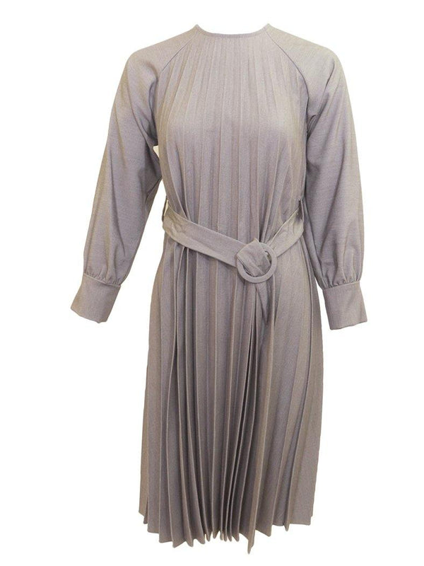 Miss Issippi Silver Pleated Dress - PinkOrchidFashion