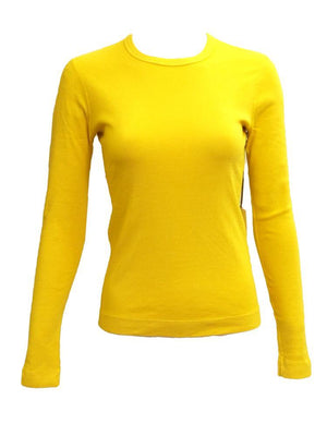 Three Dots Crewneck Long Sleeve Shirt (Bright) - PinkOrchidFashion