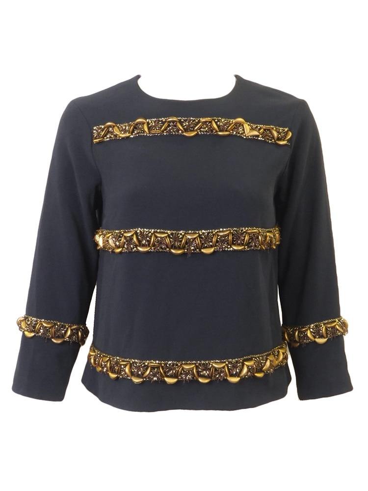 Worth New York Navy Chain Top Worth New York