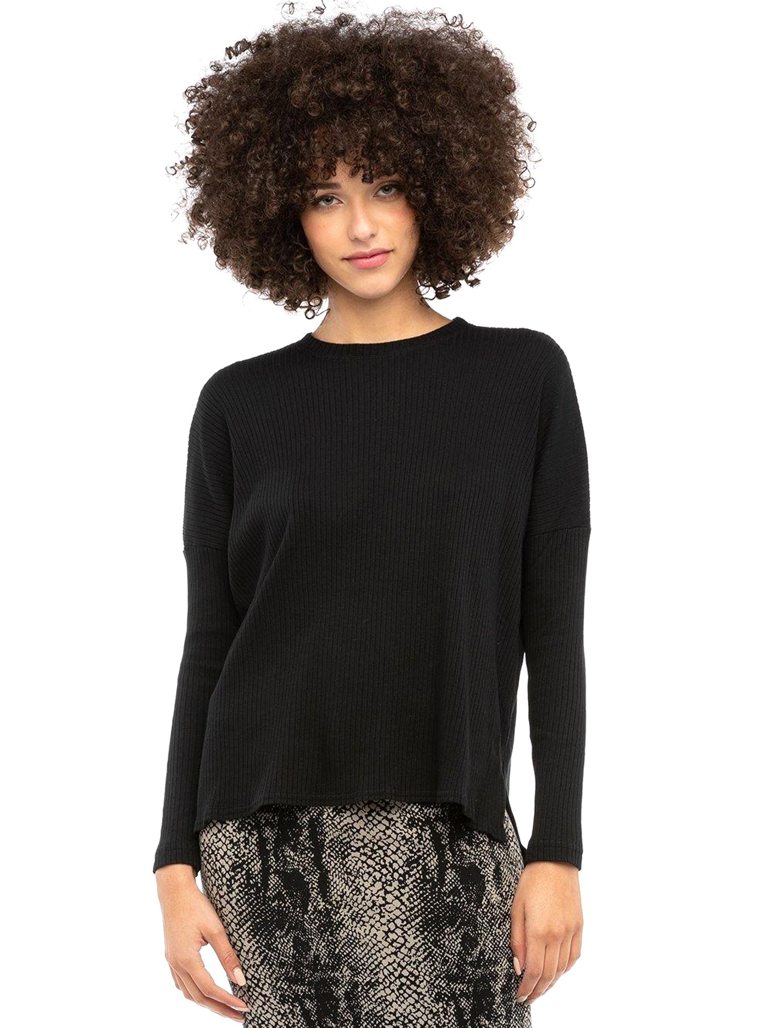 Hard Tail Long Sleeve High-Low Slouchy Tee (CMR-09) Hard Tail