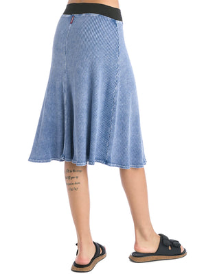 Hard Tail Wide Ribbed Skater Skirt CMR-04 Hard Tail