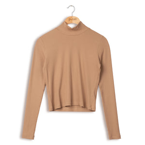 Point Core Cropped L/S Mock Top - Tops