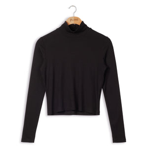 Point Core Cropped L/S Mock Top - Tops