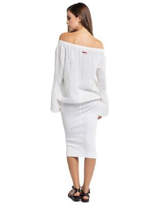 Hardtail Midi Ribbed Pencil Skirt CS-104 - Skirts