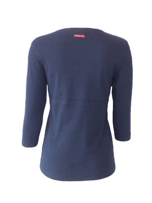 Hard Tail Ribbed 3/4 Sleeve Crewneck Shirt CS-117 Hard Tail