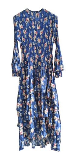 Veeca Long Sleeve Multi-Layer Dress - Dresses