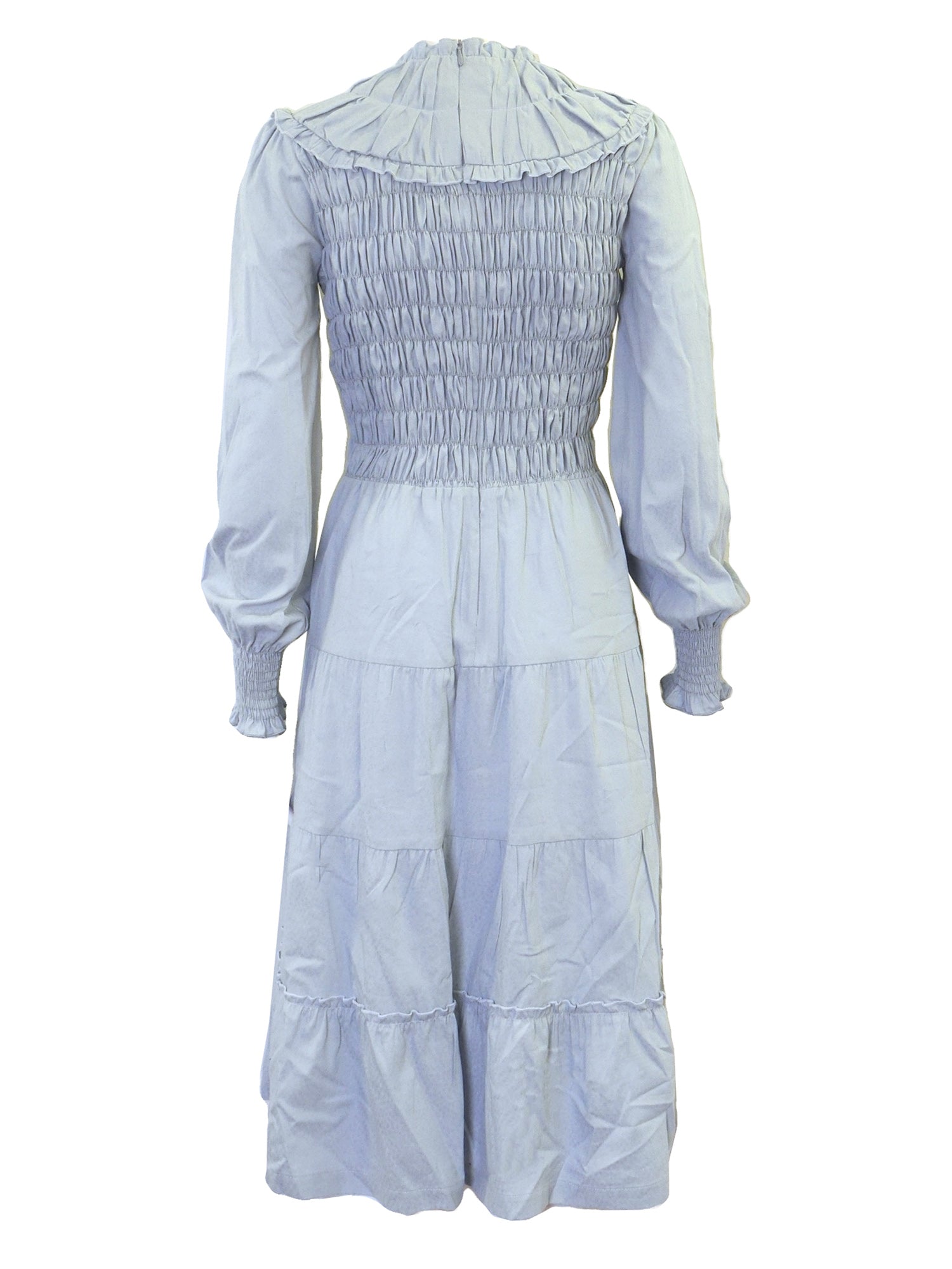 Noni Smock Front Ruffle Collar Dress - Dresses