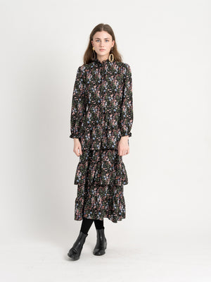 The Alley Garden Floral  Dress - Dresses