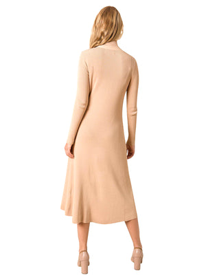 Apparalel Ribbed Cardigan Dress Apparalel