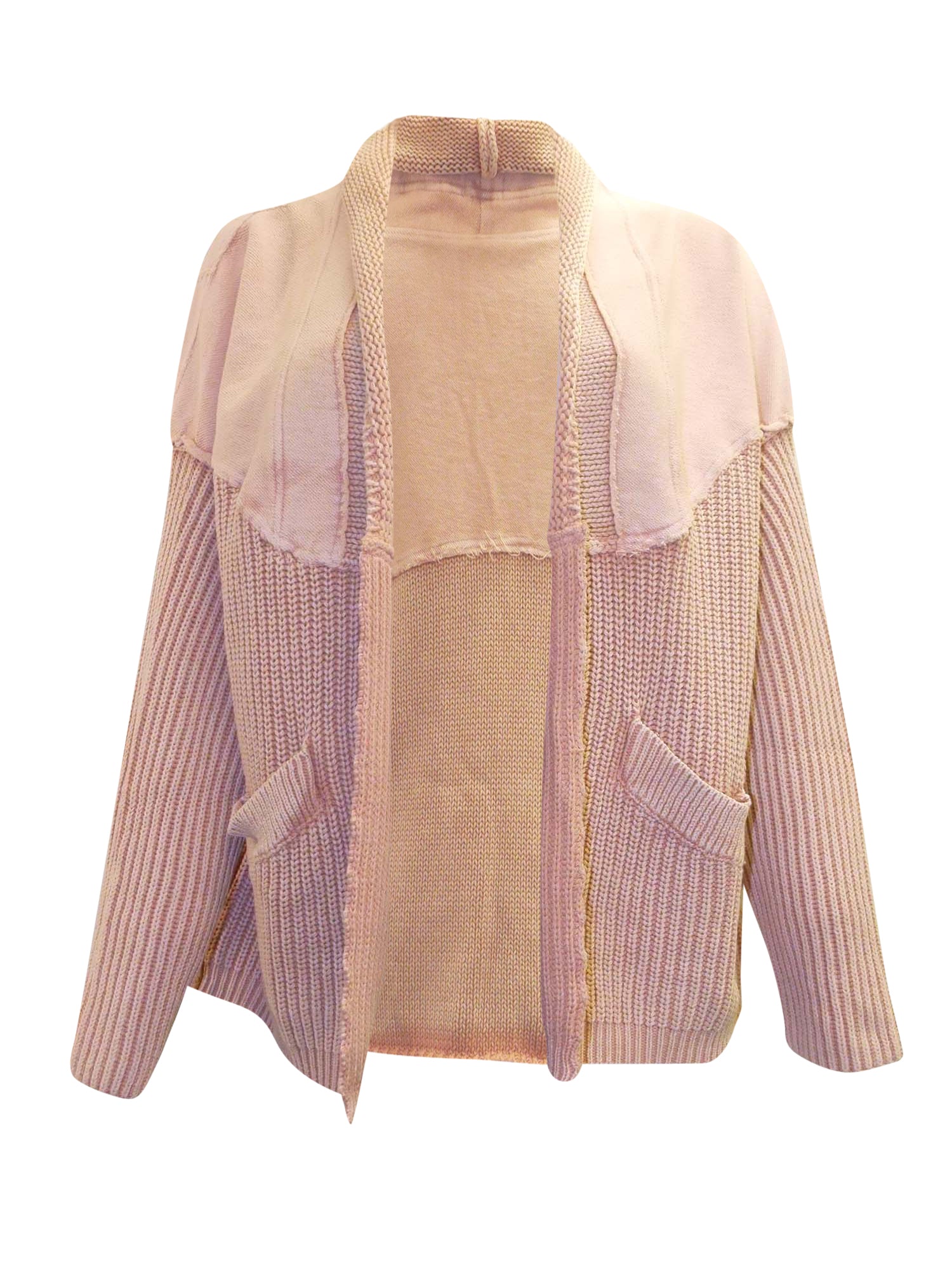 Fate Mineral Wash Pocket Knit Cardigan - Tops