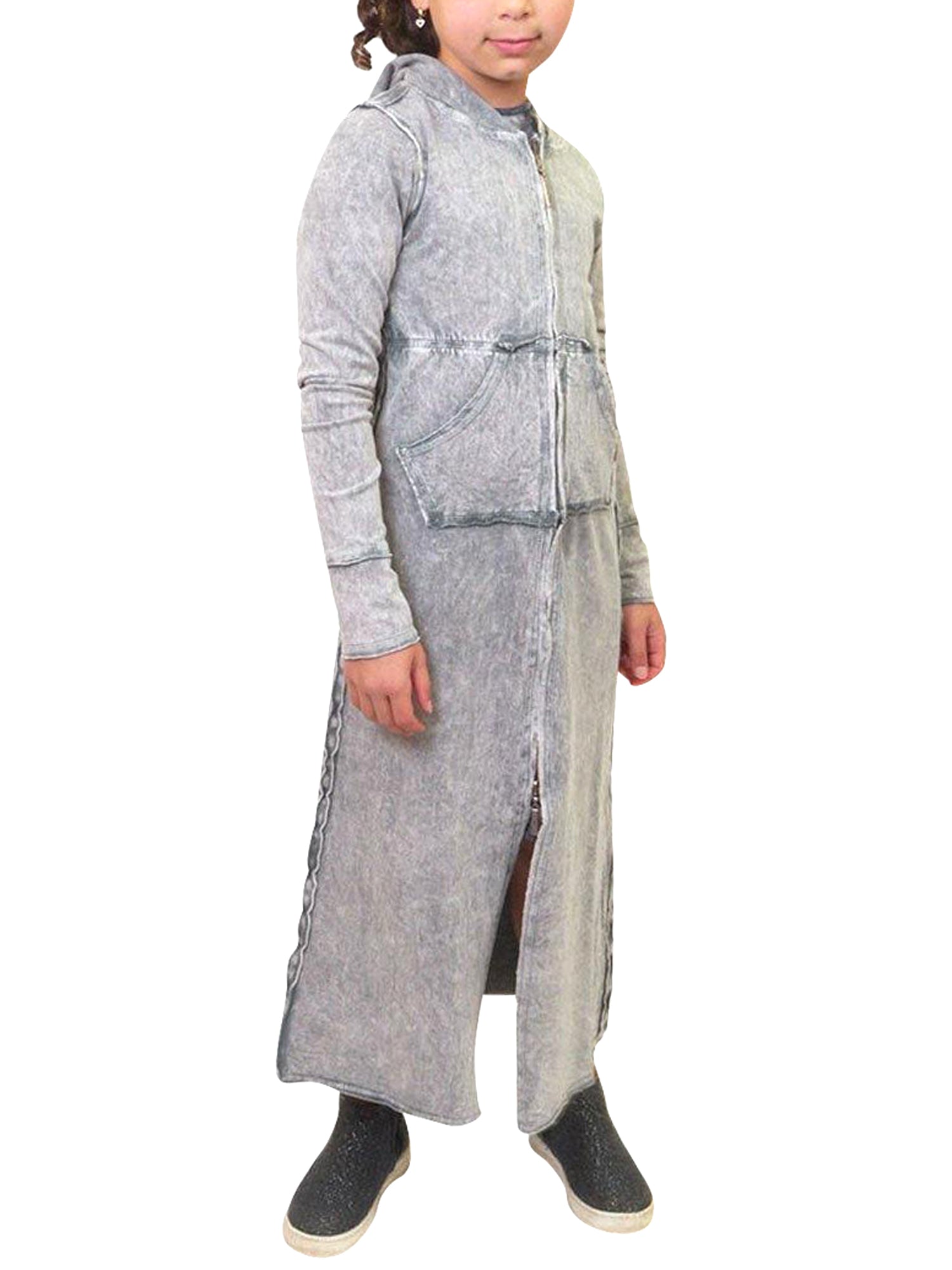 Hard Tail Junior Long Double Zip Hoodie FW-70 Hard Tail