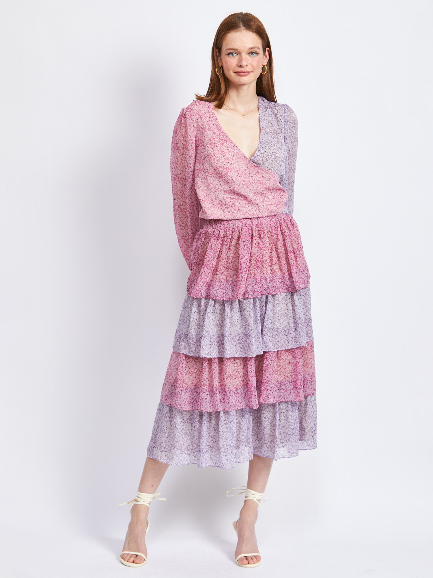 En Saison Tiered Cancan Midi Skirt - Skirts