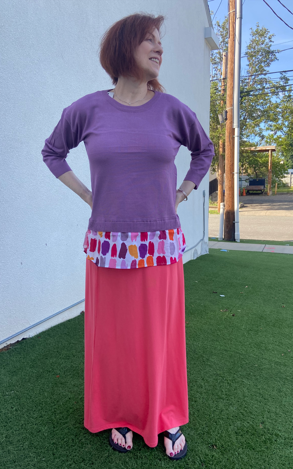 YAL Plus-Size Shirttail Knit Top - Clothing