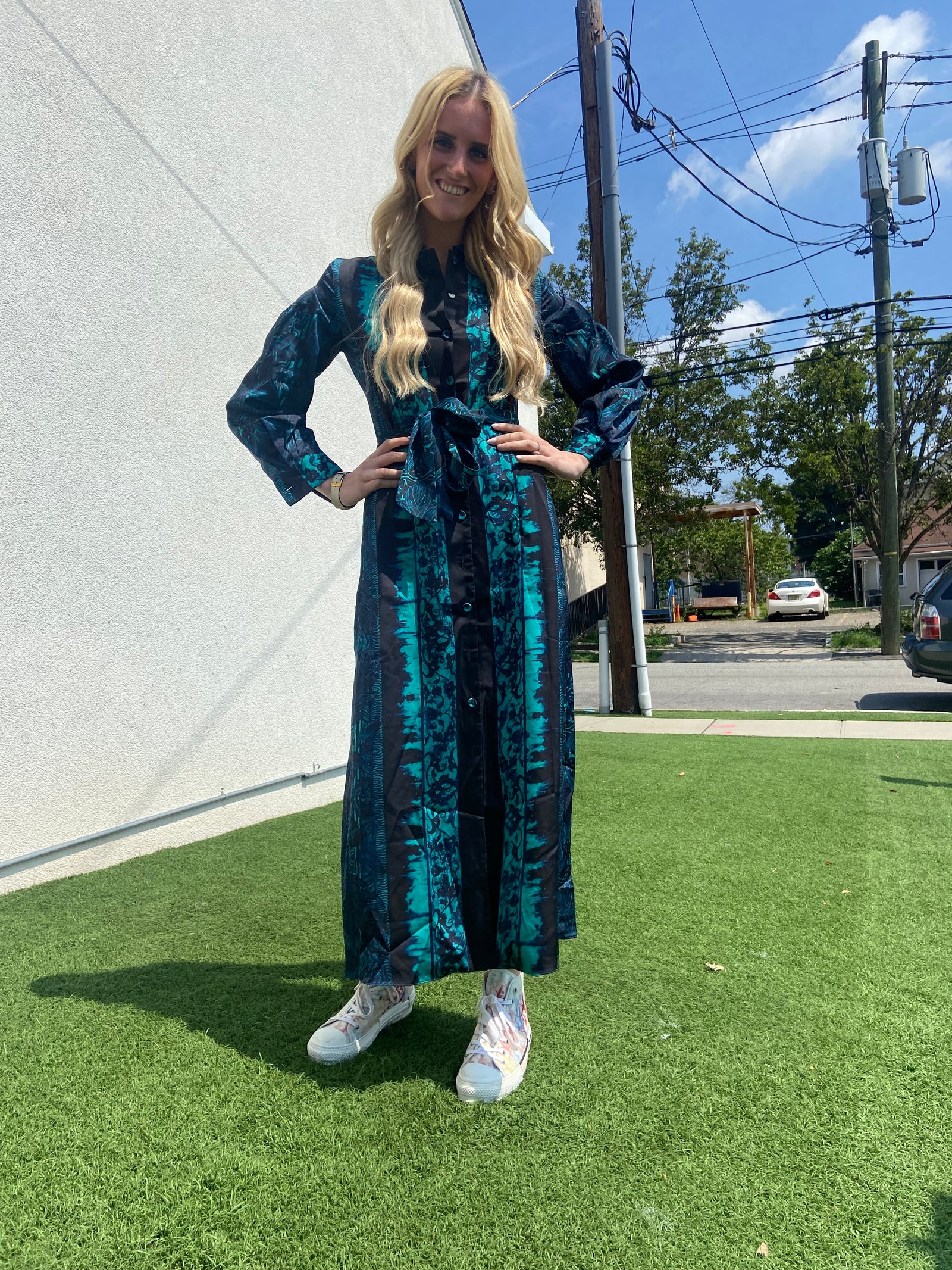 Legally Red Teal Mist Dress - Dresses