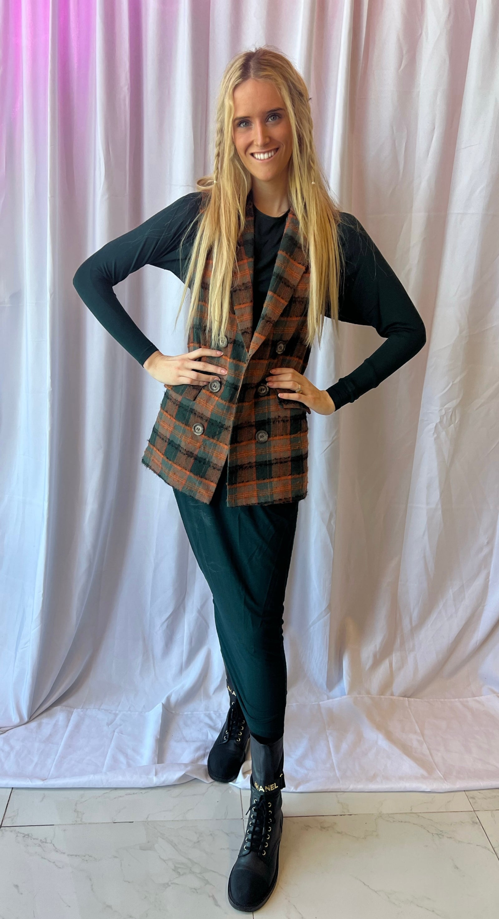 Third By Cee Plaid Blazer - 