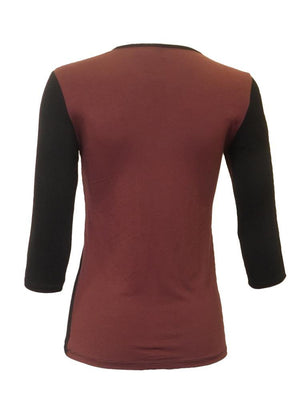 Objex Two-Tone Tshirt - PinkOrchidFashion