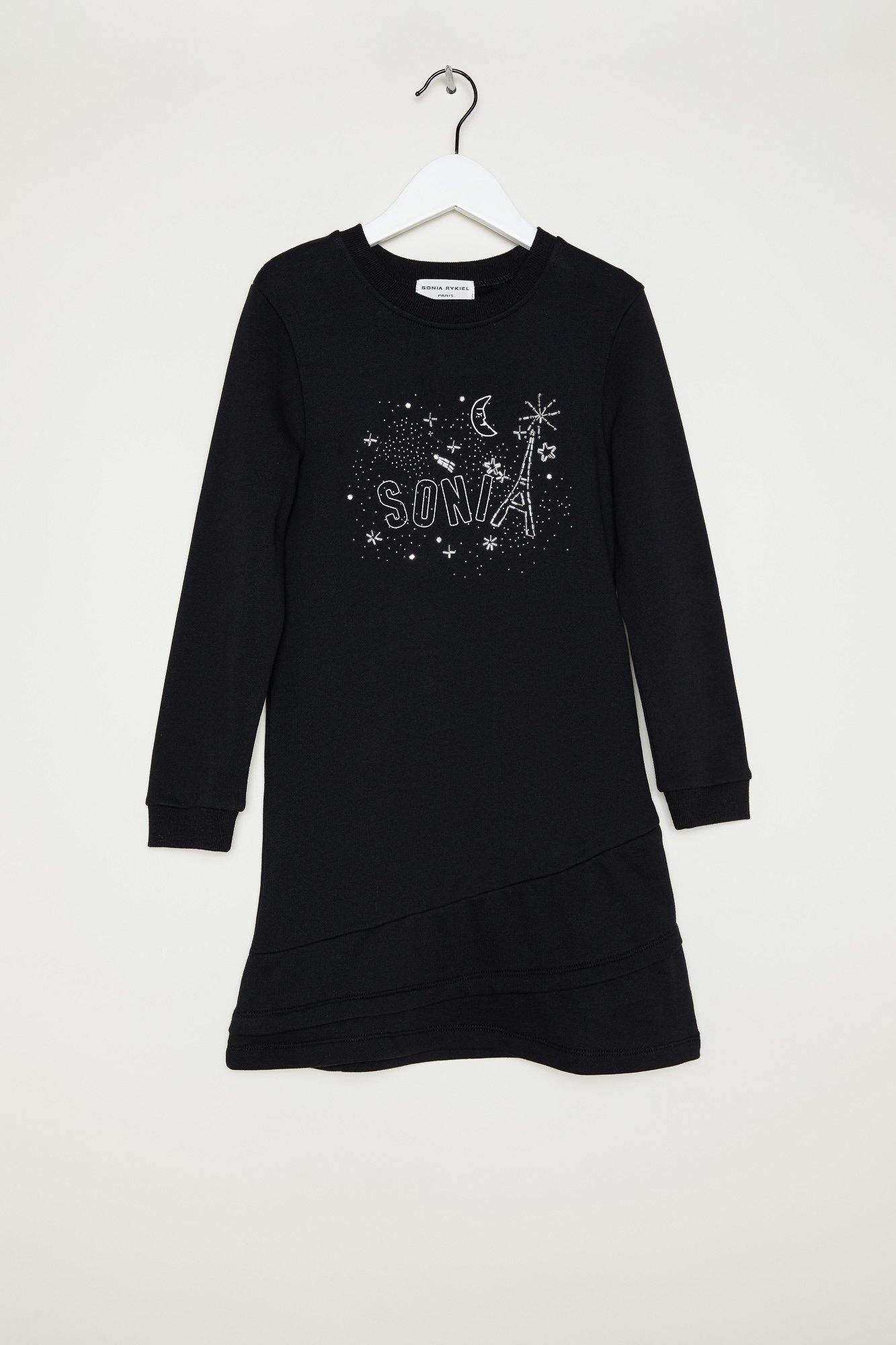 Sonia Rykiel Luxe Paris Logo Sweatshirt Dress - PinkOrchidFashion