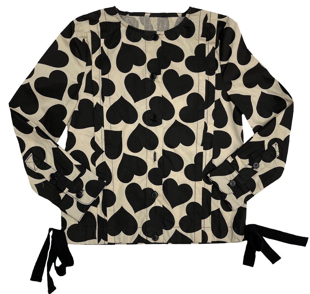 Meme Heart Button Down Top - PinkOrchidFashion