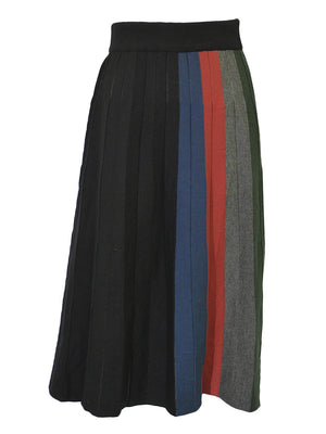 Modaliani Knit Striped Skirt - Skirts