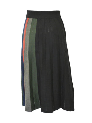 Modaliani Knit Striped Skirt - Skirts