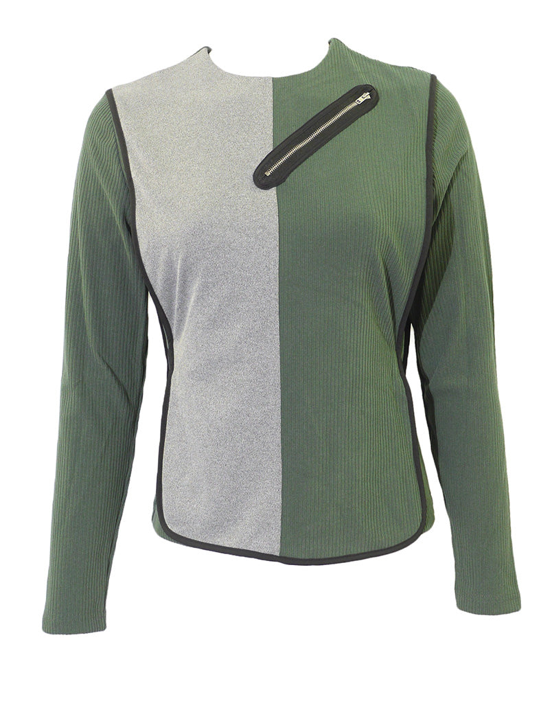 Modaliani Ribbed Wrap Top - Tops