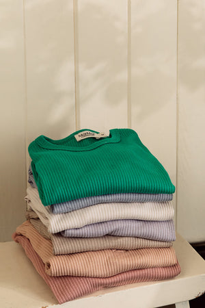 MarMar Ribbed Long Sleeve Shirt (Spring Colors) - Tops