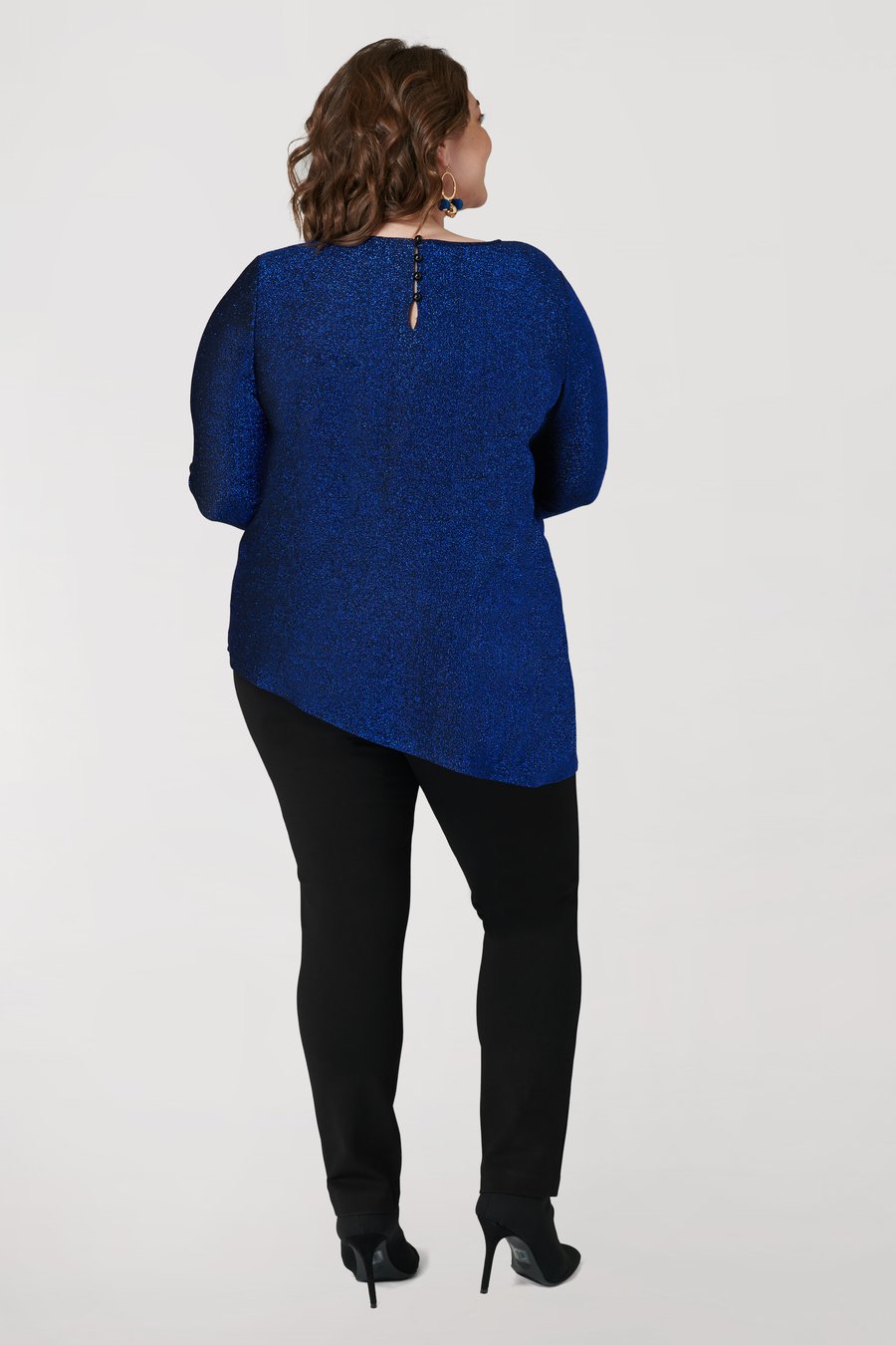 Maree Pour Toi Shimmer Asymmetrical Top - Tops