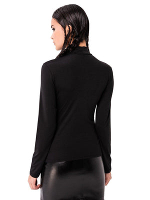 Kiki Riki Mock Neck Long Sleeve Top Kiki Riki