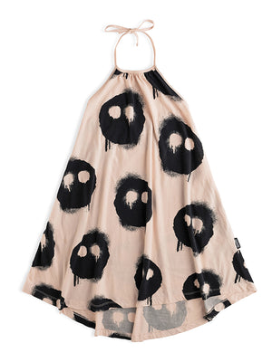 NUNUNU Melting Masks Collar Dress - Dresses