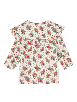 Christina Rohde Floral Peterpan Collar Blouse - Tops