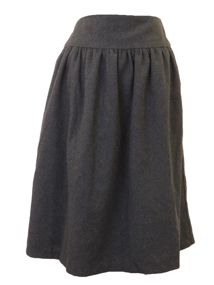 Rose Bleu Wool Skirt