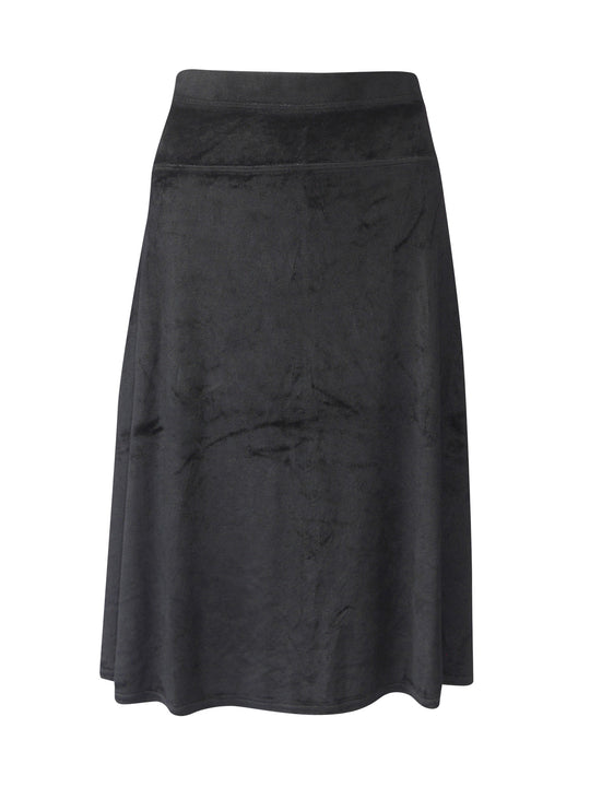 Hard Tail High Waist Velour Skirt (Style: PANE-09) - Skirts