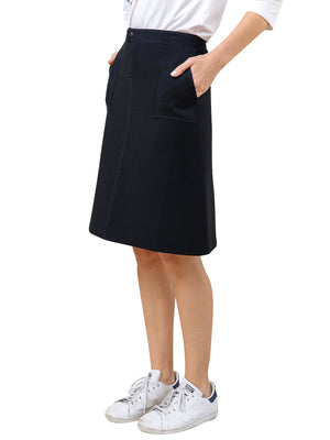 Apparalel A-Line Knit Pocket Skirt Apparalel