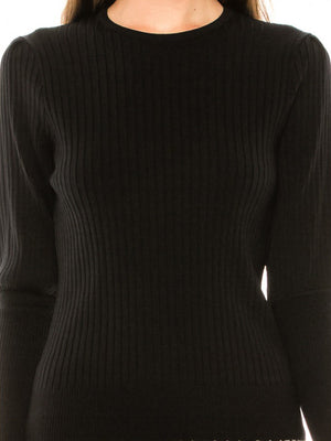 Binj Ribbed Crewneck Sweater - Tops
