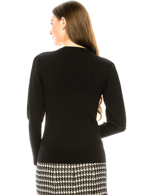 Binj Ribbed Crewneck Sweater - Tops