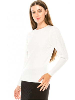 Binj Ribbed Crewneck Sweater - Tops