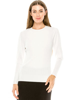 Binj Ribbed Crewneck Sweater - Tops