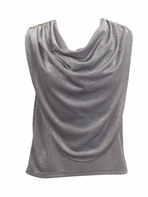 Sabra Metallic Sleeveless Top - PinkOrchidFashion