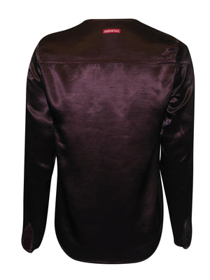 Hardtail Satin Tie Front Blouse (Style SAT-41) Hard Tail