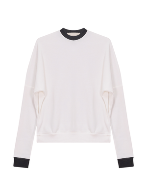 Hashtag Dolman Waffle Knit Contrast Tee - Shirts & Tops